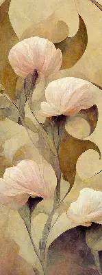 Estores de rolo interiores para janela Flores cor-de-rosa