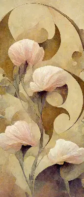 Estores de rolo interiores para janela Flores cor-de-rosa