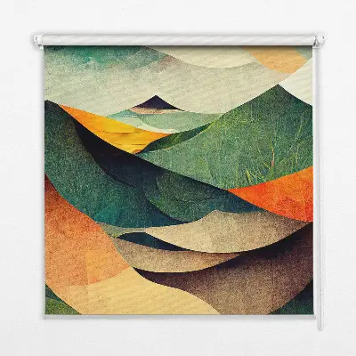 Estores de rolo interiores para janela Colinas abstratas