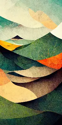 Estores de rolo interiores para janela Colinas abstratas