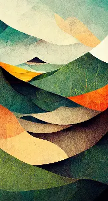 Estores de rolo interiores para janela Colinas abstratas