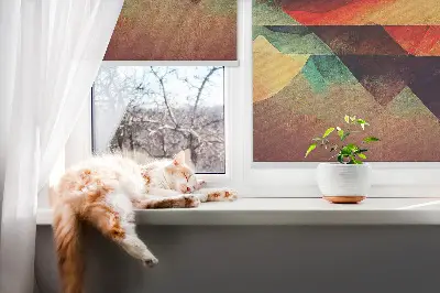 Estores de rolo interiores para janela Montanhas abstratas