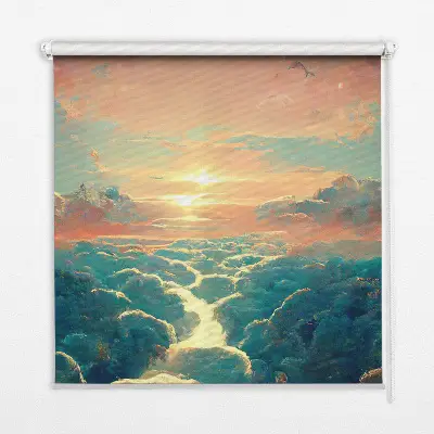 Estores de rolo interiores para janela Pôr do sol