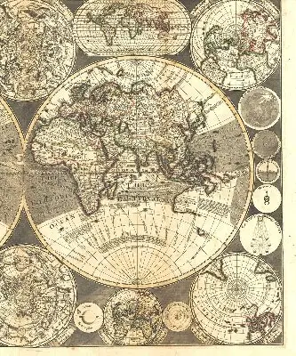 Estores de rolo interiores Mapa-múndi