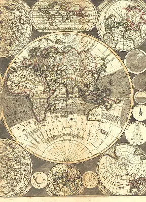 Estores de rolo interiores Mapa-múndi