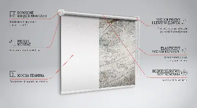 Estores de rolo em tecido Folhas refletidas