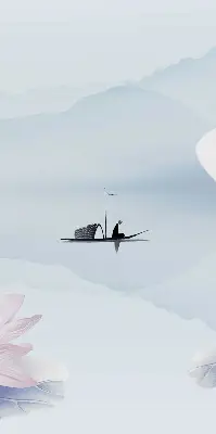 Estores de rolo interiores para janela Um pescador em um barco