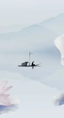 Estores de rolo interiores para janela Um pescador em um barco