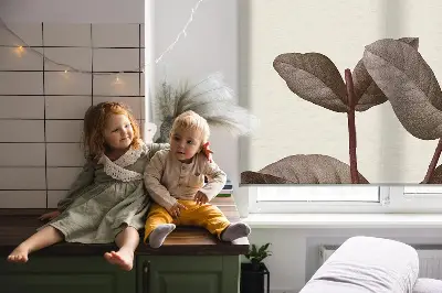 Estores de rolo para porta de varanda Flor caindo