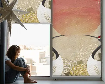 Estores de rolo interiores Garças ao pôr do sol