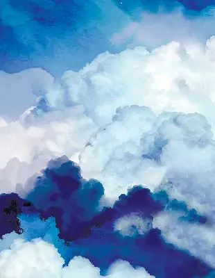 Estores de rolo interiores Nuvens