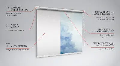 Estores de rolo interiores Nuvens