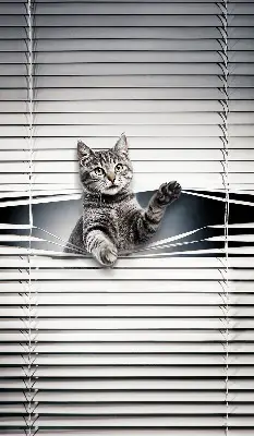 Estores de rolo interiores Gato