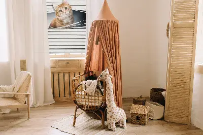Estores de rolo para porta de varanda Gato ruivo
