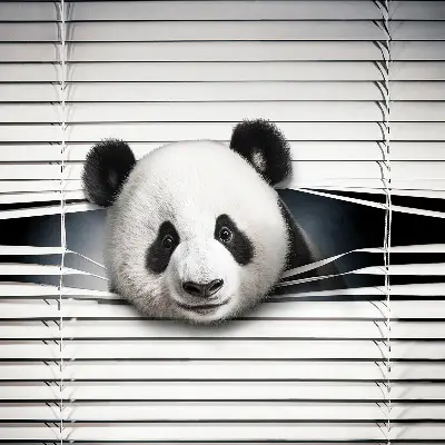 Estores de rolo interiores para janela Panda