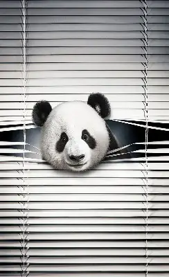 Estores de rolo interiores para janela Panda