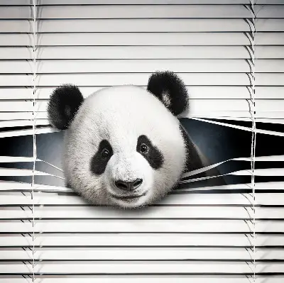 Estores de rolo interiores para janela Panda