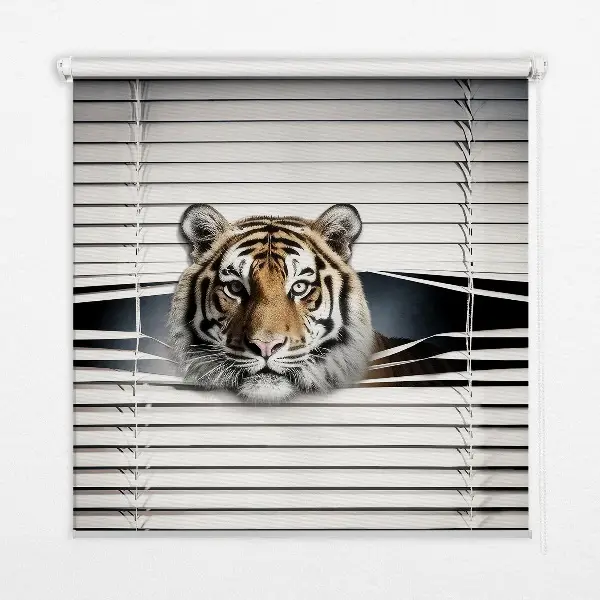 Estores de rolo para porta de varanda Tigre