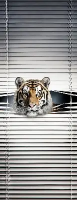 Estores de rolo para porta de varanda Tigre