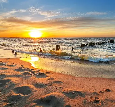 Estores de rolo em tecido blackout Pôr do sol e cores