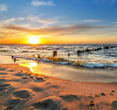 Estores de rolo em tecido blackout Pôr do sol e cores