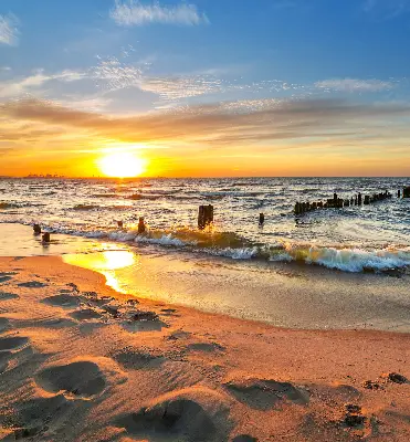 Estores de rolo em tecido blackout Pôr do sol e cores