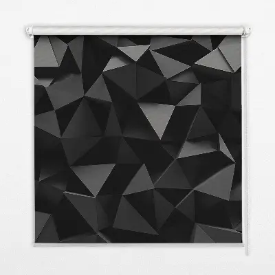 Estores de rolo interiores blackout Origami preto