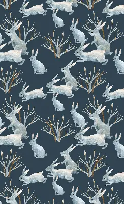 Estores de rolo interiores blackout para janela Coelhos e gravetos