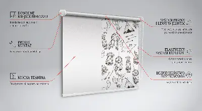 Estores de rolo blackout para janela desenhos