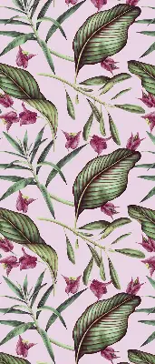 Estores de rolo interiores blackout para janela Folhas tropicais