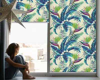 Estores de rolo blackout para janela Plantas tropicais