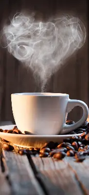 Estores de rolo interiores blackout Uma xícara de café