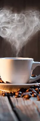 Estores de rolo interiores blackout Uma xícara de café