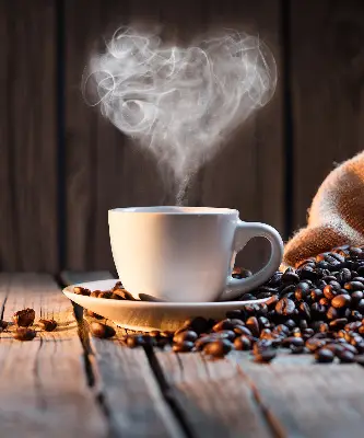 Estores de rolo interiores blackout Uma xícara de café