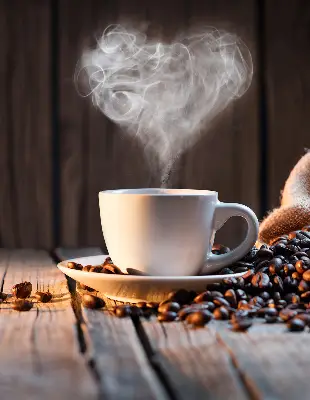 Estores de rolo interiores blackout Uma xícara de café