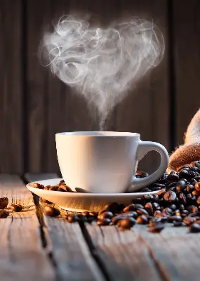 Estores de rolo interiores blackout Uma xícara de café