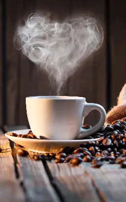 Estores de rolo interiores blackout Uma xícara de café