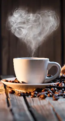 Estores de rolo interiores blackout Uma xícara de café