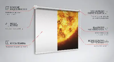 Estores de rolo interiores blackout para janela Malha amarela