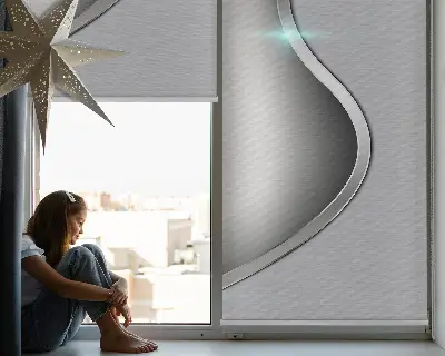 Estores de rolo interiores blackout para janela Metal
