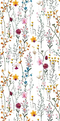 Estores de rolo interiores blackout Flores coloridas