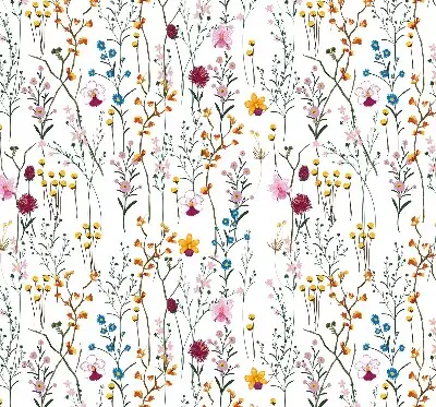 Estores de rolo interiores blackout Flores coloridas