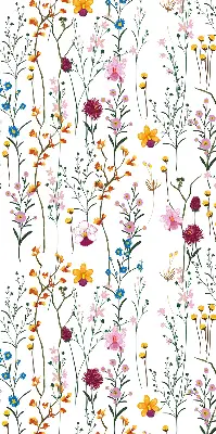 Estores de rolo interiores blackout Flores coloridas