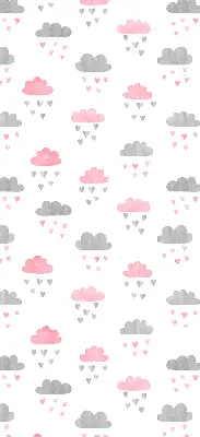 Estores de rolo interiores blackout para janela Nuvens rosa e cinza
