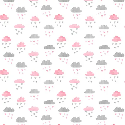 Estores de rolo interiores blackout para janela Nuvens rosa e cinza