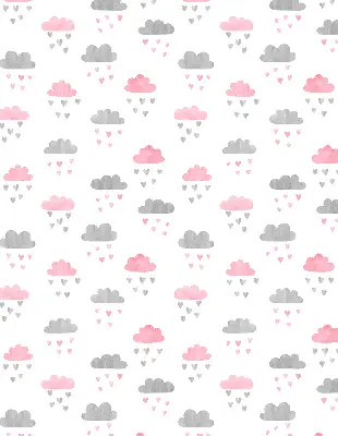 Estores de rolo interiores blackout para janela Nuvens rosa e cinza