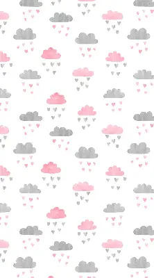 Estores de rolo interiores blackout para janela Nuvens rosa e cinza