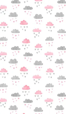 Estores de rolo interiores blackout para janela Nuvens rosa e cinza