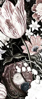 Estores de rolo interiores blackout Um buquê de flores