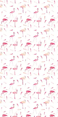 Estores de rolo interiores blackout para janela Flamingos e suas penas